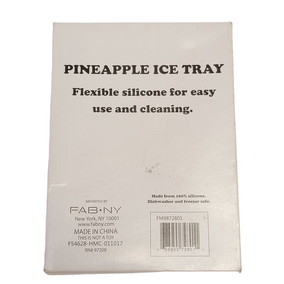 Pineapple Ice Cube Mold Trays Lot of 4 Silicone Tropical Party Luau Novelty Bar - Picture 3 of 3